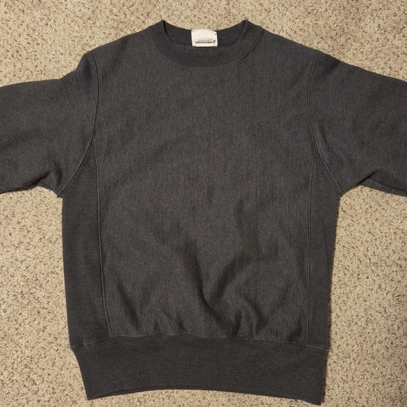 Champion Reverse Weave Crew Neck Sweatshirt Gray Unisex XS Long Sleeve Heavyweig - Picture 8 of 8